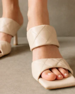 Conner - Sandalias De Piel Blancas