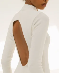 Conquest - Vestido De Punto Blanco