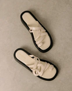 Cool - Sandalias Blancas De Piel