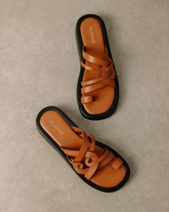 Cool - Sandalias Marrones De Piel