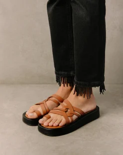 Cool - Sandalias Marrones De Piel