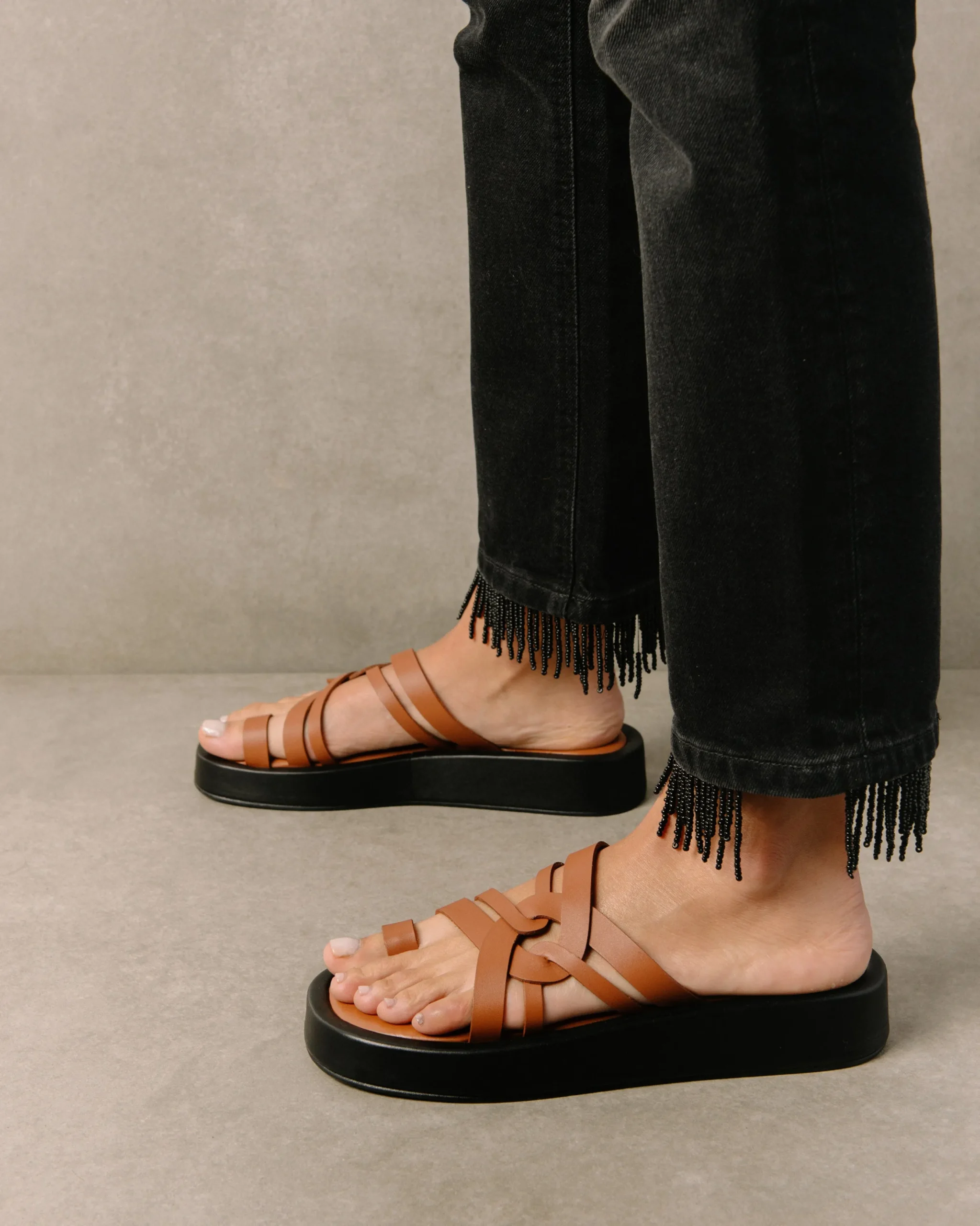 Cool - Sandalias Marrones De Piel