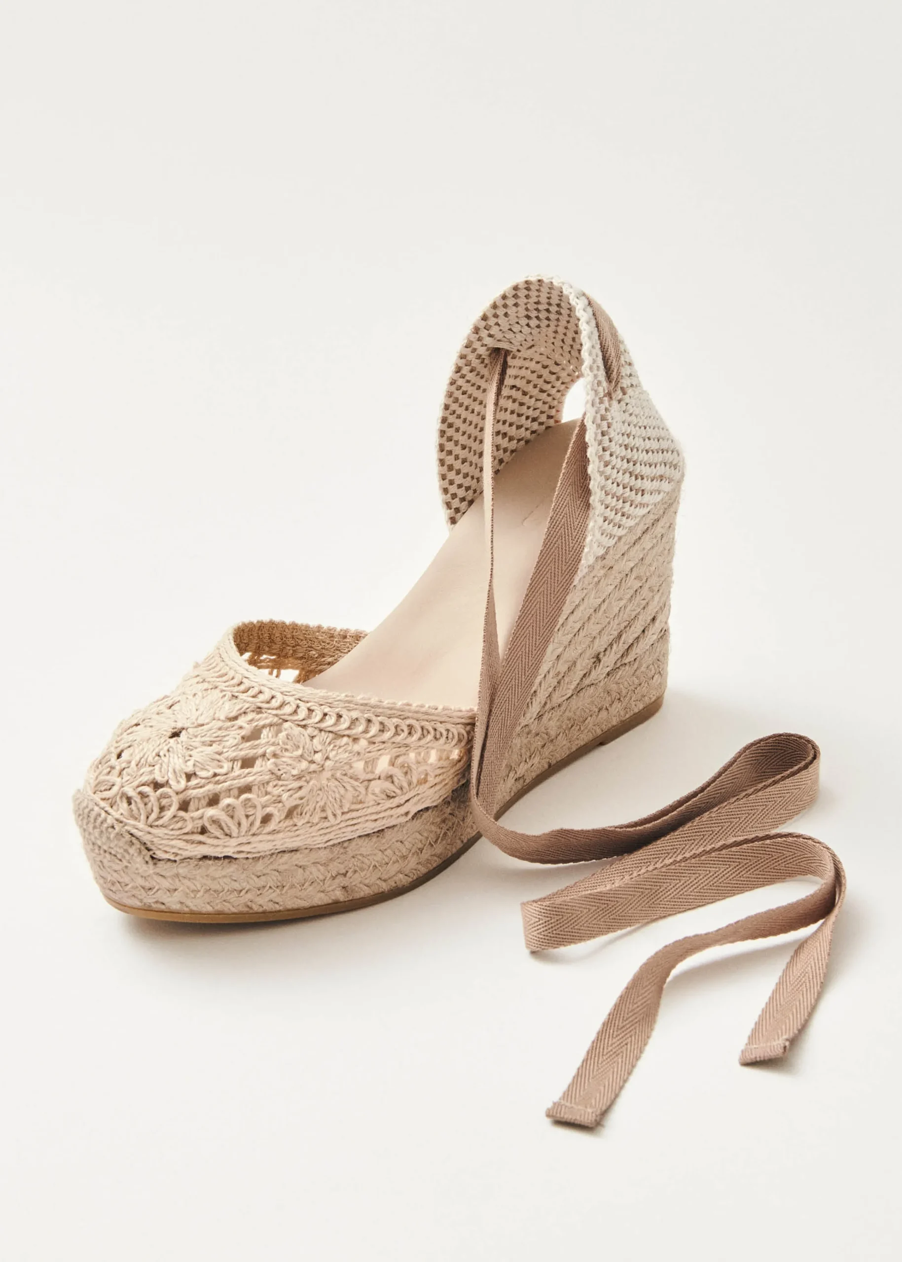 Cordelia Alpargatas De Crochet Color Crema