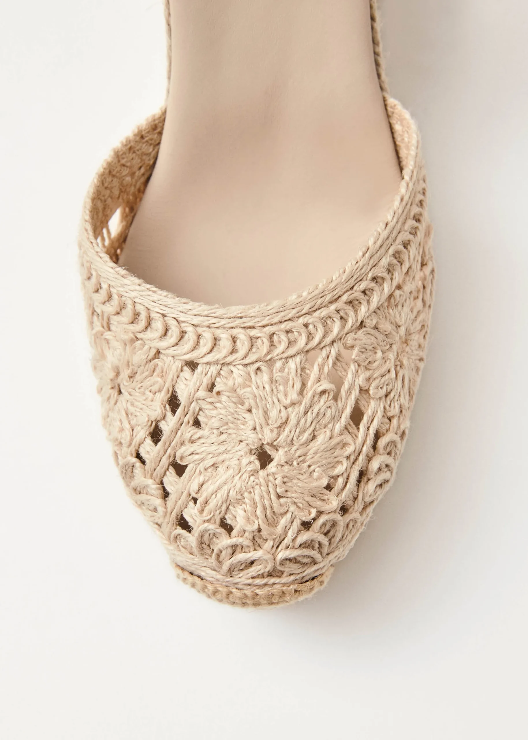 Cordelia Alpargatas De Crochet Color Crema
