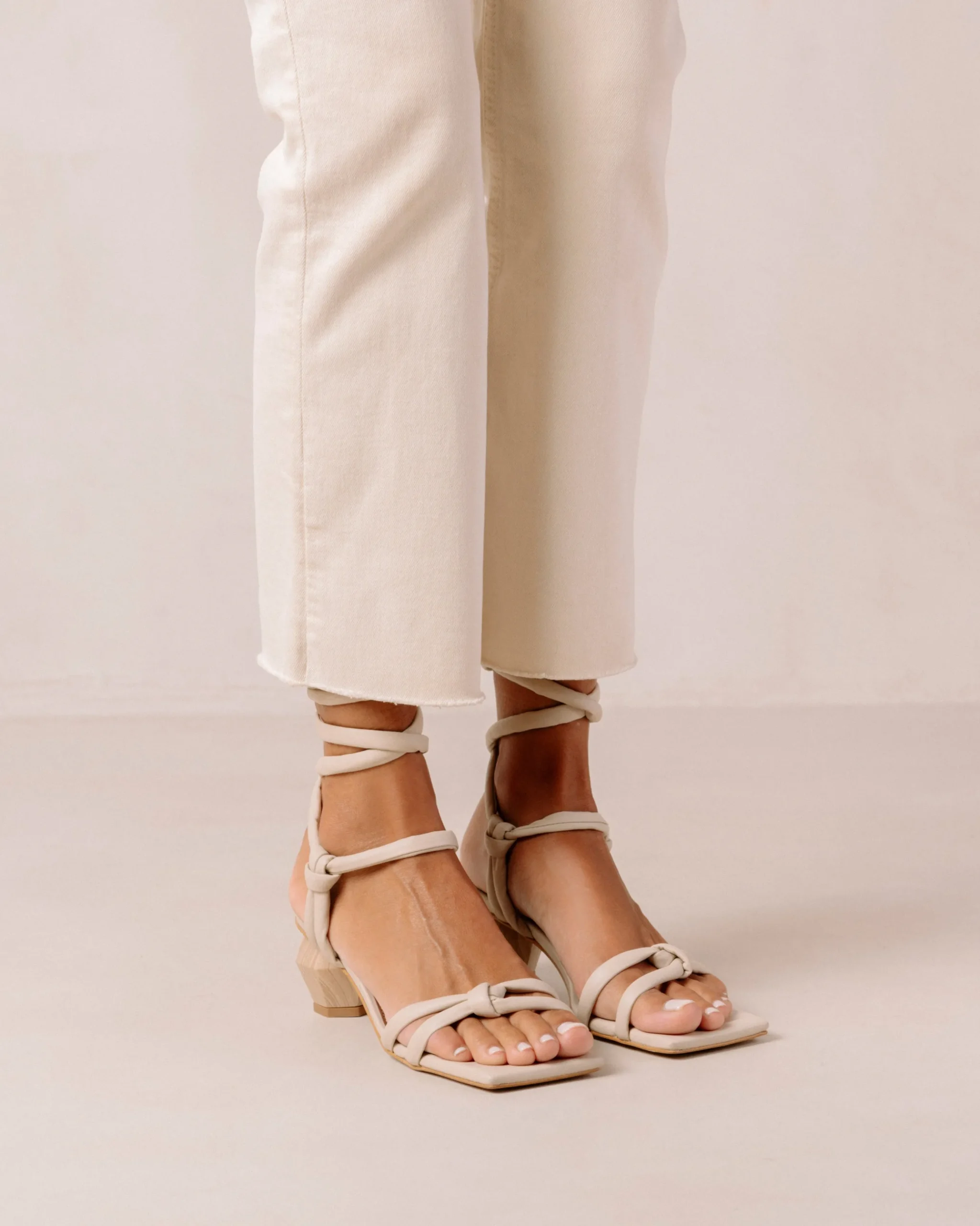 Creative - Sandalias De Piel Blancas