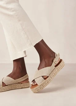 Crossed - Alpargatas Beige De Piel