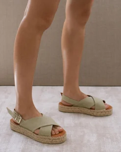 Crossed Linen - Alpargatas Azules De Lona