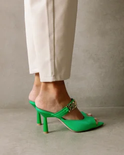 Daisy - Sandalias De Piel Verde