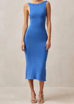 Delicate - Vestido De Punto Azul