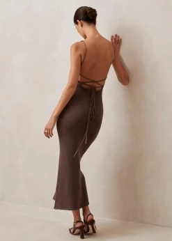 Delicate - Vestido De Punto Marrón