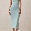 Delicate - Vestido De Punto Turquesa