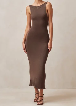 Delicate - Vestido De Punto Marrón