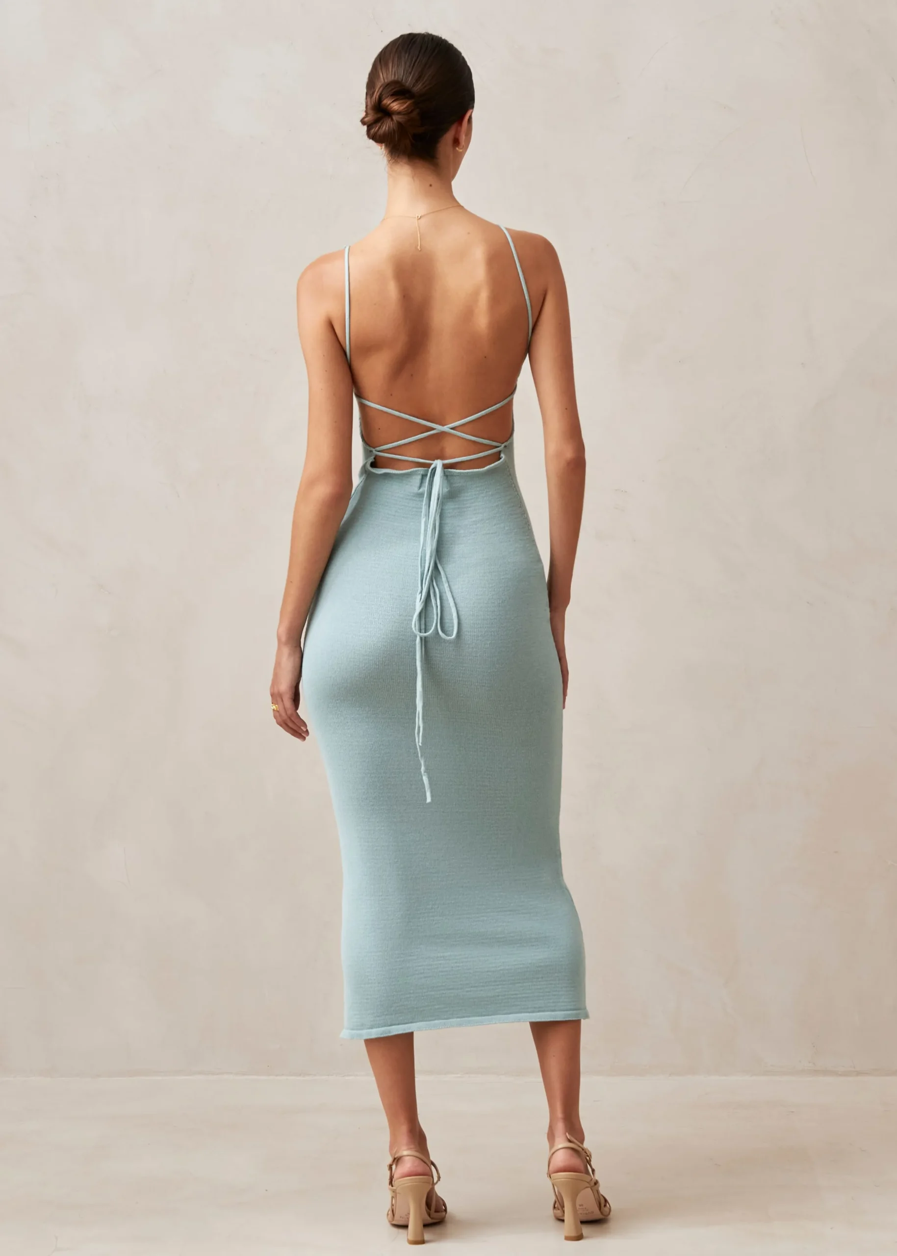 Delicate - Vestido De Punto Turquesa
