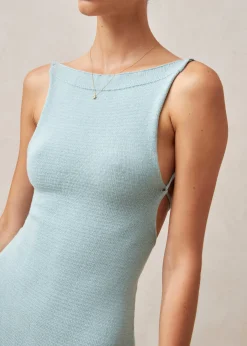 Delicate - Vestido De Punto Turquesa