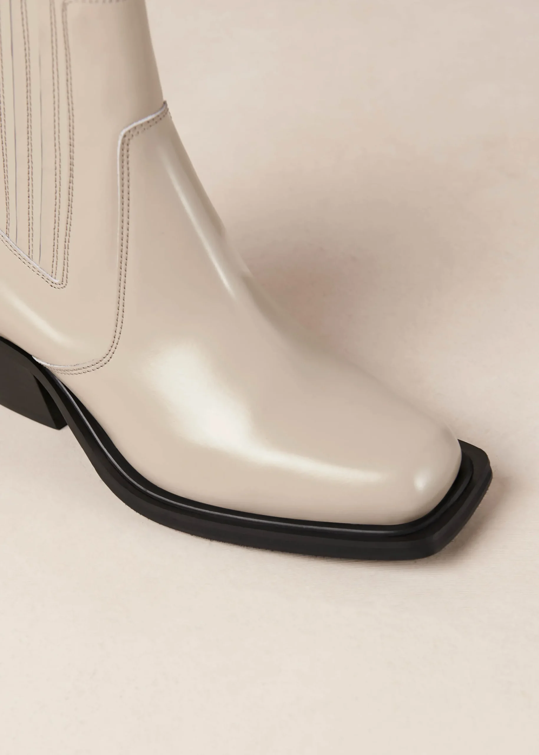 Denver Botines De Cuero En Color Crema