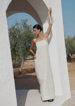 Dinka Vestido Maxi Beige