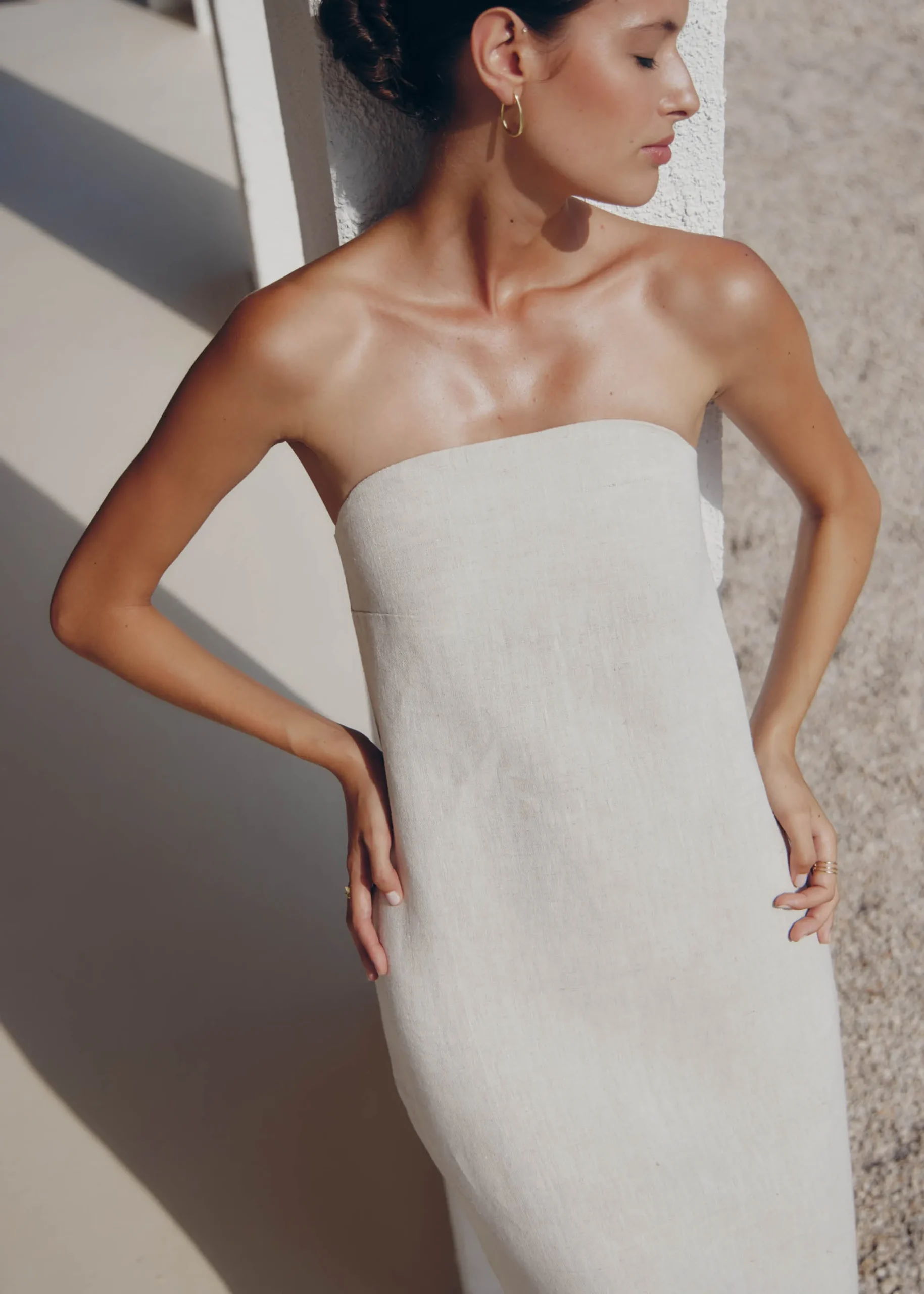 Dinka Vestido Maxi Beige