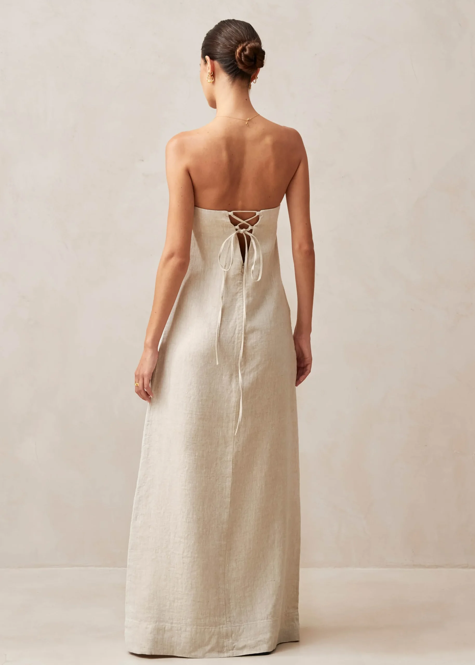 Dinka Vestido Maxi Beige