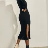 Donna - Vestido De Punto Negro