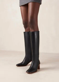 East - Botas Negras De Piel