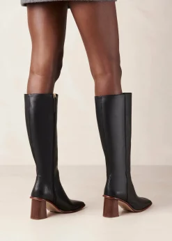 East - Botas Negras De Piel