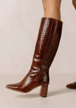 East Croco - Botas Marrones De Piel