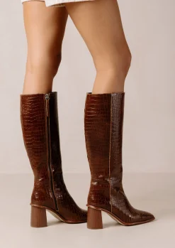 East Croco - Botas Marrones De Piel