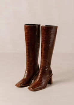 East Croco - Botas Marrones De Piel