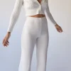 Easy Wide - Pantalón De Punto Blanco
