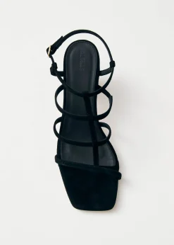 Elara Sandalias De Ante Negro