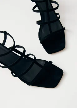 Elara Sandalias De Ante Negro