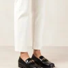 Elliot - Mocasines Negros Con Cadena Dorada