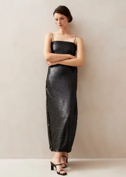 Elmi - Vestido Midi Negro