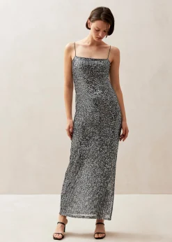 Elmi - Vestido Midi Plateado