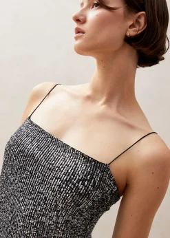 Elmi - Vestido Midi Plateado