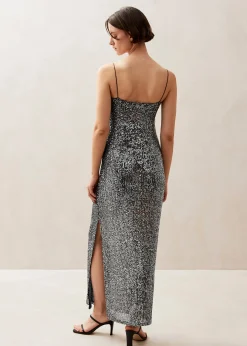 Elmi - Vestido Midi Plateado