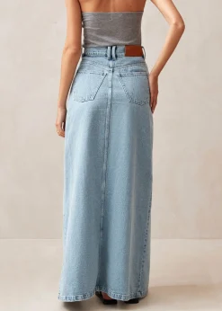 Falda De Denim Azul Mariana