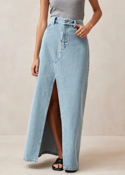 Falda De Denim Azul Mariana