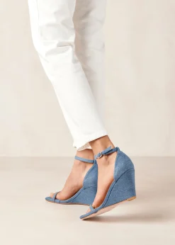 Gata - Sandalias Denim De Cuña