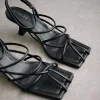 Ginza - Sandalias De Piel Negras