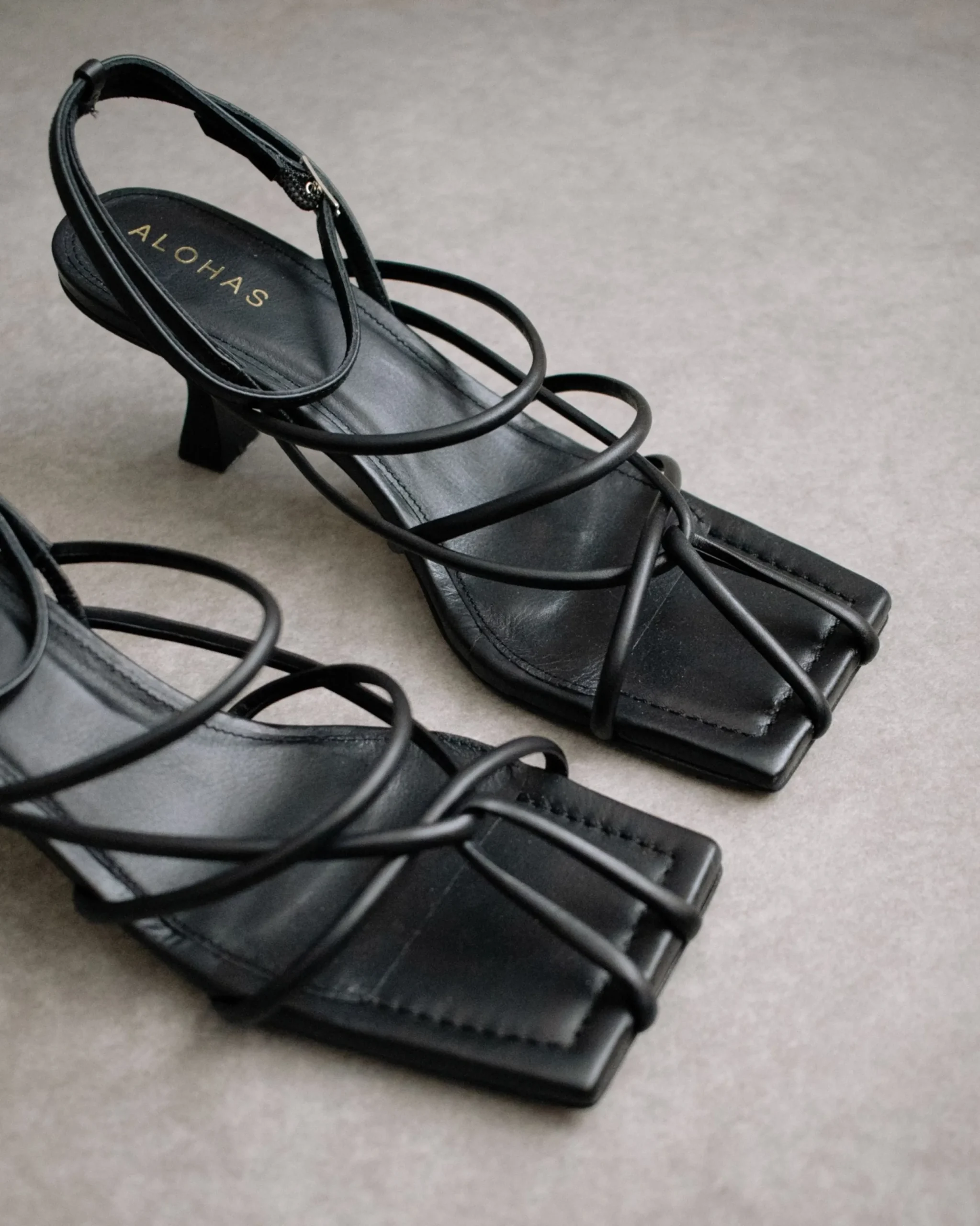 Ginza - Sandalias De Piel Negras