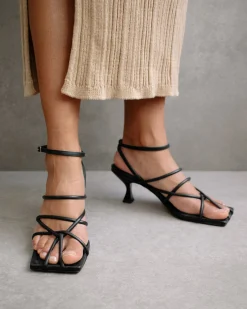 Ginza - Sandalias De Piel Negras