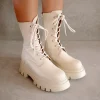 Globetrotter - Botas De Piel Blanca