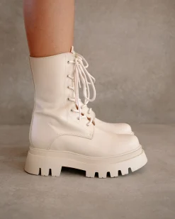 Globetrotter - Botas De Piel Blanca