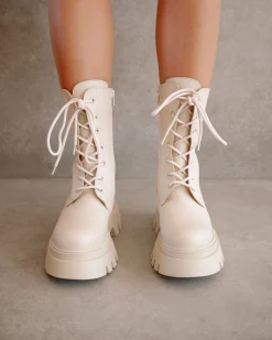 Globetrotter - Botas De Piel Blanca