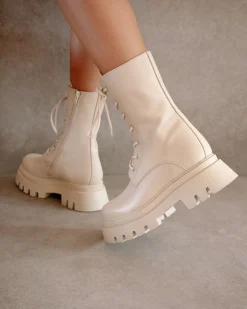 Globetrotter - Botas De Piel Blanca