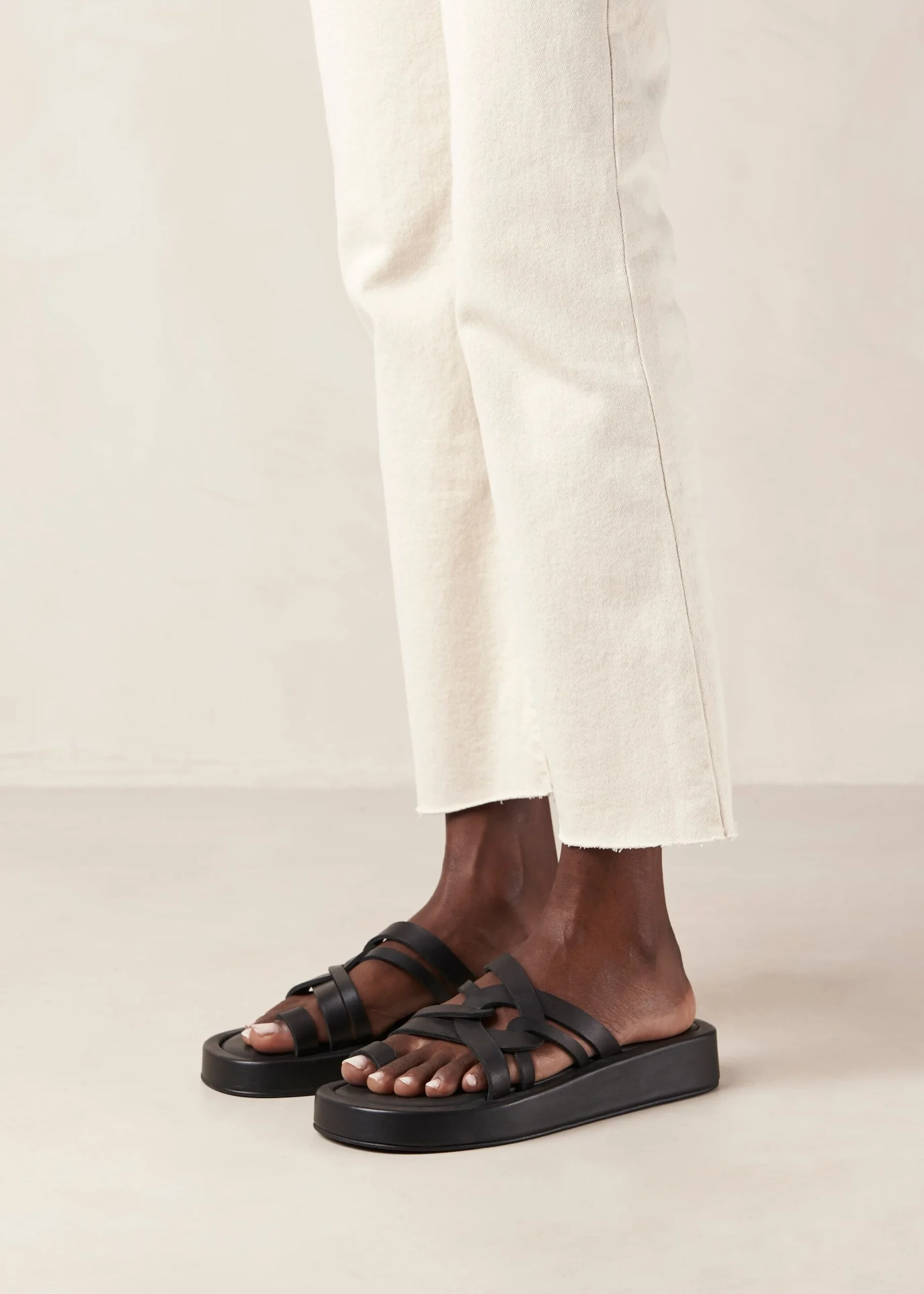 Goldie - Sandalias Blancas De Piel