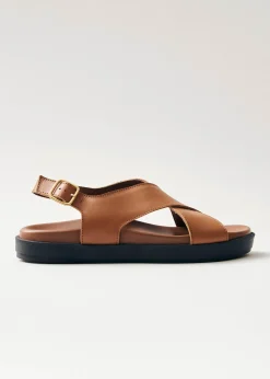 Goldie - Sandalias Negras De Piel