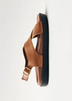 Goldie - Sandalias Negras De Piel