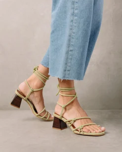 Goldie - Sandalias Verdes De Piel